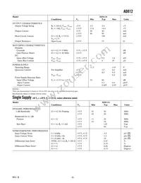 AD812AR-REEL7 Datasheet Page 3