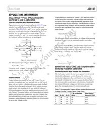 AD8137YCPZ-R2 Datasheet Page 23