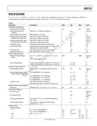 AD8155ACPZ Datasheet Page 3