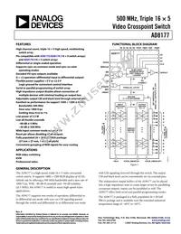 AD8177ABPZ Datasheet Cover