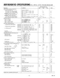 AD8182AR-REEL7 Datasheet Page 2