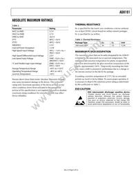 AD8191ASTZ Datasheet Page 5