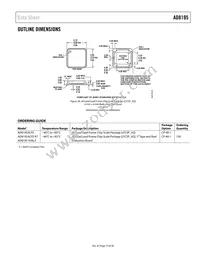 AD8195ACPZ-R7 Datasheet Page 19