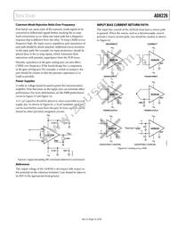 AD8226BRZ-RL Datasheet Page 21