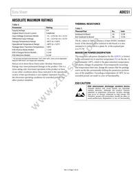 AD8231WACPZ-RL Datasheet Page 7