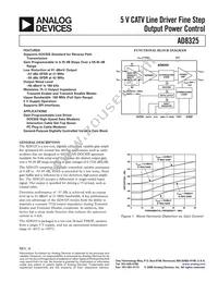 AD8325ARUZ-REEL Datasheet Cover