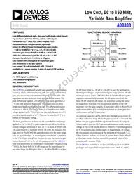 AD8330ACPZ-R2 Datasheet Cover