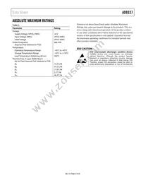 AD8337BCPZ-R2 Datasheet Page 5