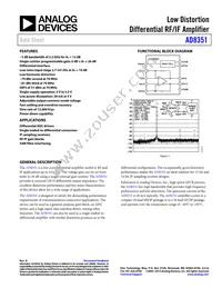 AD8351ACPZ-R7 Datasheet Cover