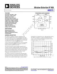 AD8375ACPZ-R7 Datasheet Cover