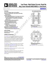 AD8392AACPZ-R2 Datasheet Cover