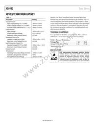 AD8465WBCPZ-R7 Datasheet Page 6