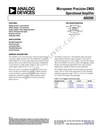 AD8500AKSZ-R2 Datasheet Cover