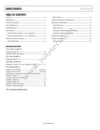 AD8624ACPZ-RL Datasheet Page 2