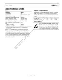 AD8629TRZ-EP-R7 Datasheet Page 5