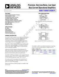 AD8671ARMZ-R2 Datasheet Cover