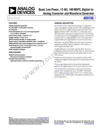 AD9106BCPZRL7 Datasheet Cover
