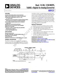 AD9121BCPZRL Datasheet Cover