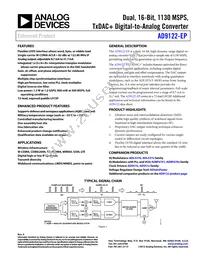 AD9122SCPZ-EP-RL Datasheet Cover