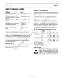 AD9171BBPZRL Datasheet Page 11