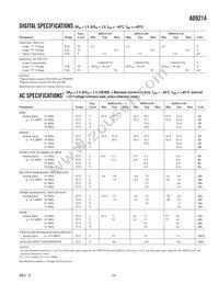 AD9214BRS-RL65 Datasheet Page 3