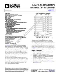 AD9222ABCPZRL7-50 Datasheet Cover