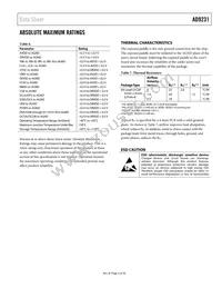 AD9231BCPZRL7-80 Datasheet Page 9