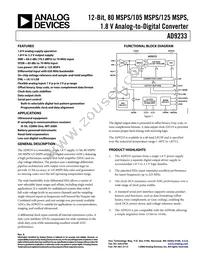 AD9233BCPZRL7-125 Datasheet Cover