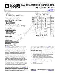 AD9239BCPZ-210 Datasheet Cover