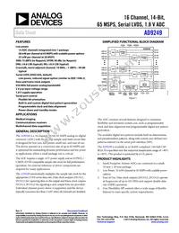 AD9249BBCZRL7-65 Datasheet Cover