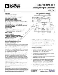 AD9254BCPZRL7-150 Datasheet Cover