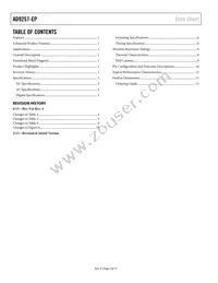 AD9257TCPZ-65-EP Datasheet Page 2