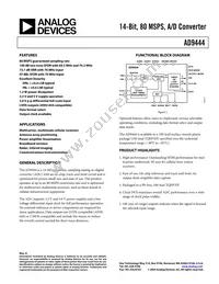 AD9444BSVZ-80 Datasheet Cover