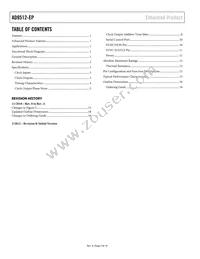 AD9512UCPZ-EP Datasheet Page 2