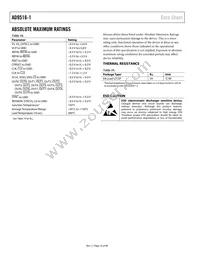 AD9516-1BCPZ Datasheet Page 16