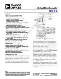 AD9516-5BCPZ Datasheet Cover