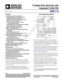 AD9517-0ABCPZ-RL7 Datasheet Cover