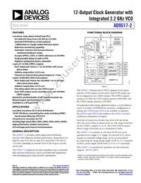 AD9517-2ABCPZ Datasheet Cover