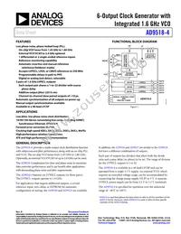 AD9518-4ABCPZ-RL7 Datasheet Cover