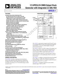 AD9520-1BCPZ-REEL7 Datasheet Cover