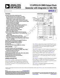 AD9520-2BCPZ Datasheet Cover