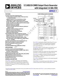 AD9522-1BCPZ-REEL7 Datasheet Cover