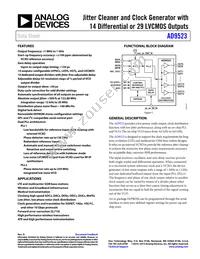 AD9523BCPZ-REEL7 Datasheet Cover