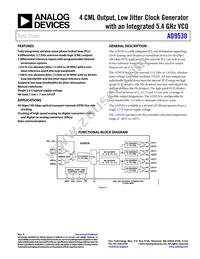 AD9530BCPZ-REEL7 Datasheet Cover