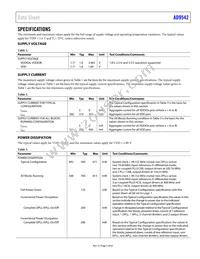 AD9542BCPZ-REEL7 Datasheet Page 5