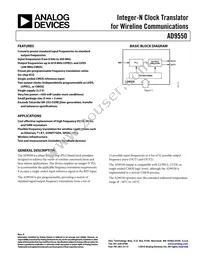AD9550BCPZ Datasheet Cover