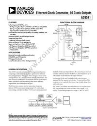 AD9571ACPZPEC-R7 Datasheet Cover