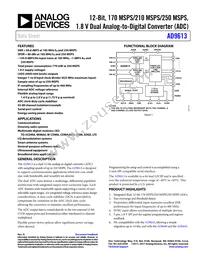 AD9613BCPZRL7-250 Datasheet Cover