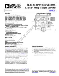 AD9625BBPRL-2.6 Datasheet Cover