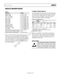 AD9629BCPZRL7-80 Datasheet Page 9